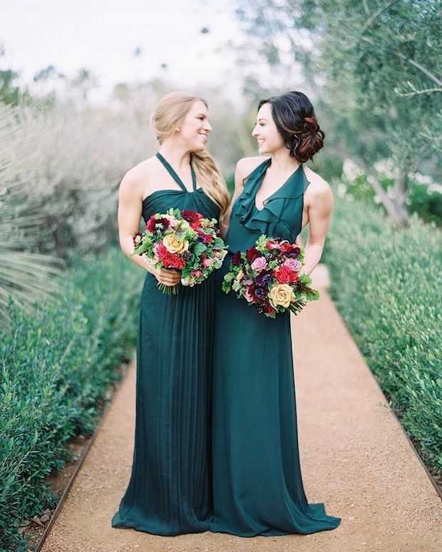 Платье для невесты в зеленом цвете: салатное, мятное, изумрудное