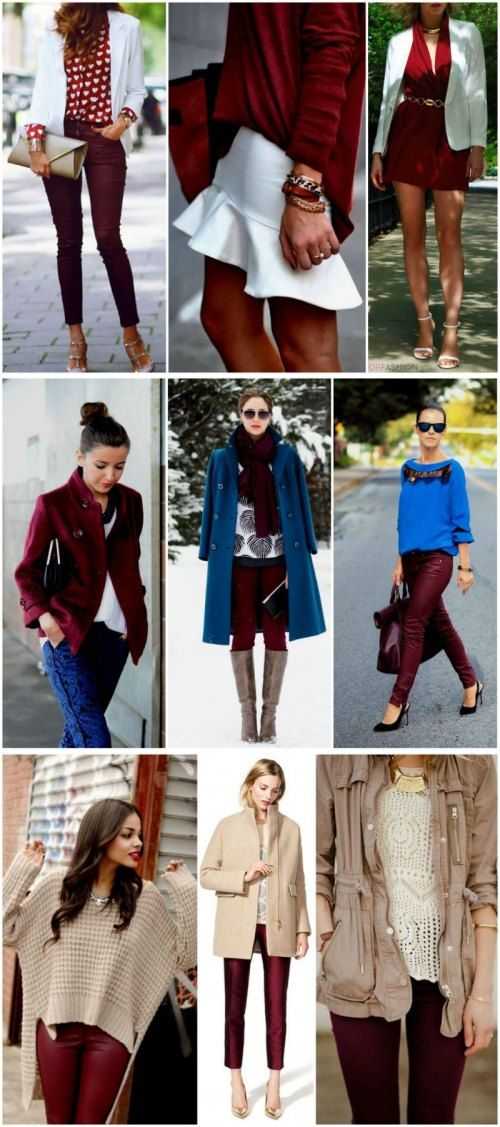 С чем носить бордовое платье: какие одеть колготки, туфли, как подобрать аксессуары