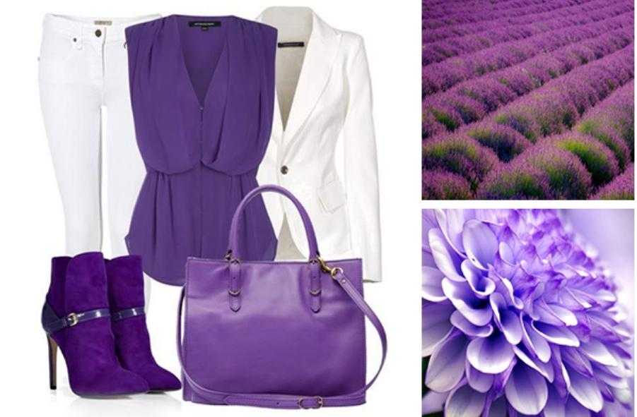 C чем носить фиолетовую сумку: модные сочетания с оттенком баклажана