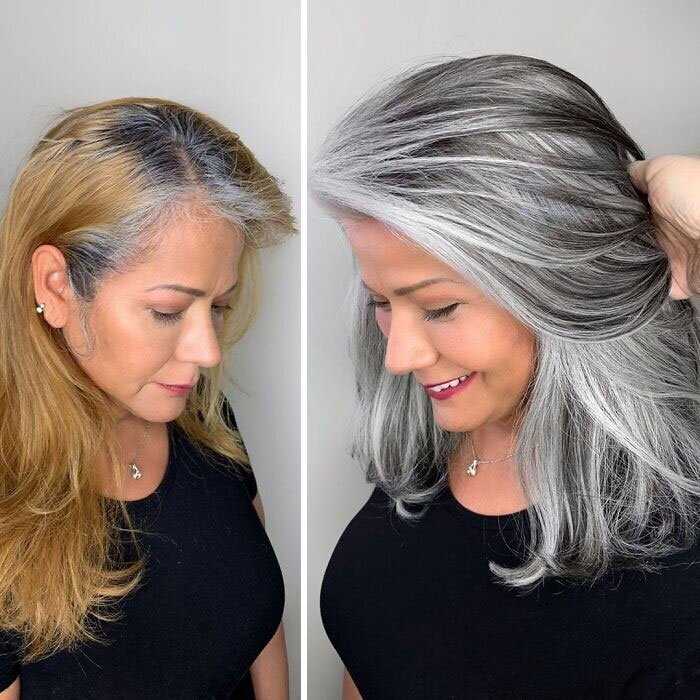 2021 молочный цвет волос с разными оттенками