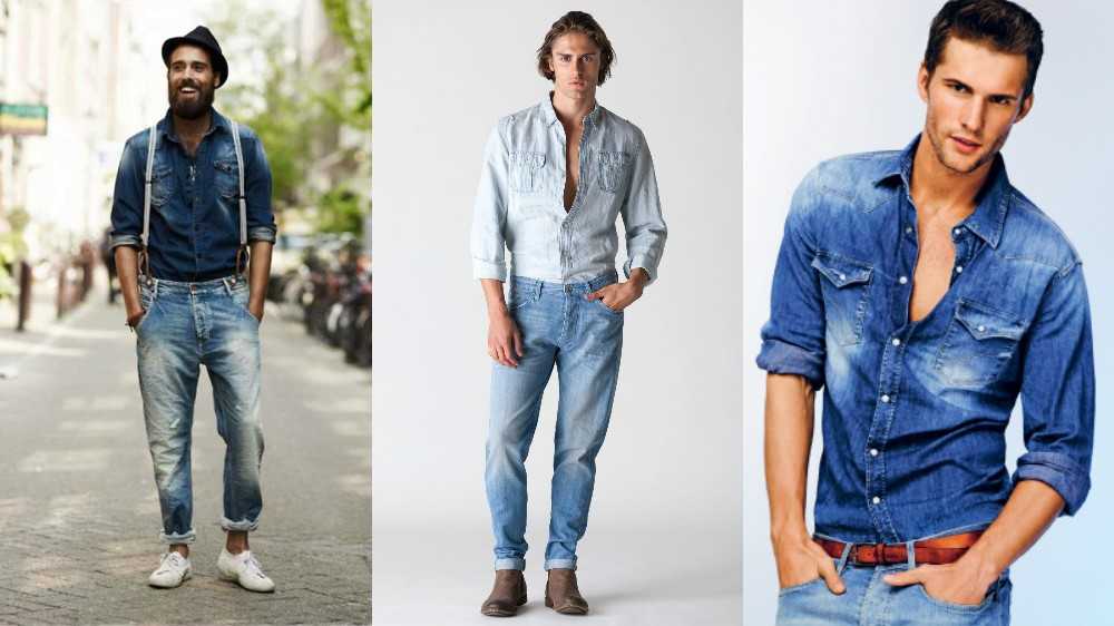 Рубашка с джинсами: 100 фото модных сочетаний и стильных образов