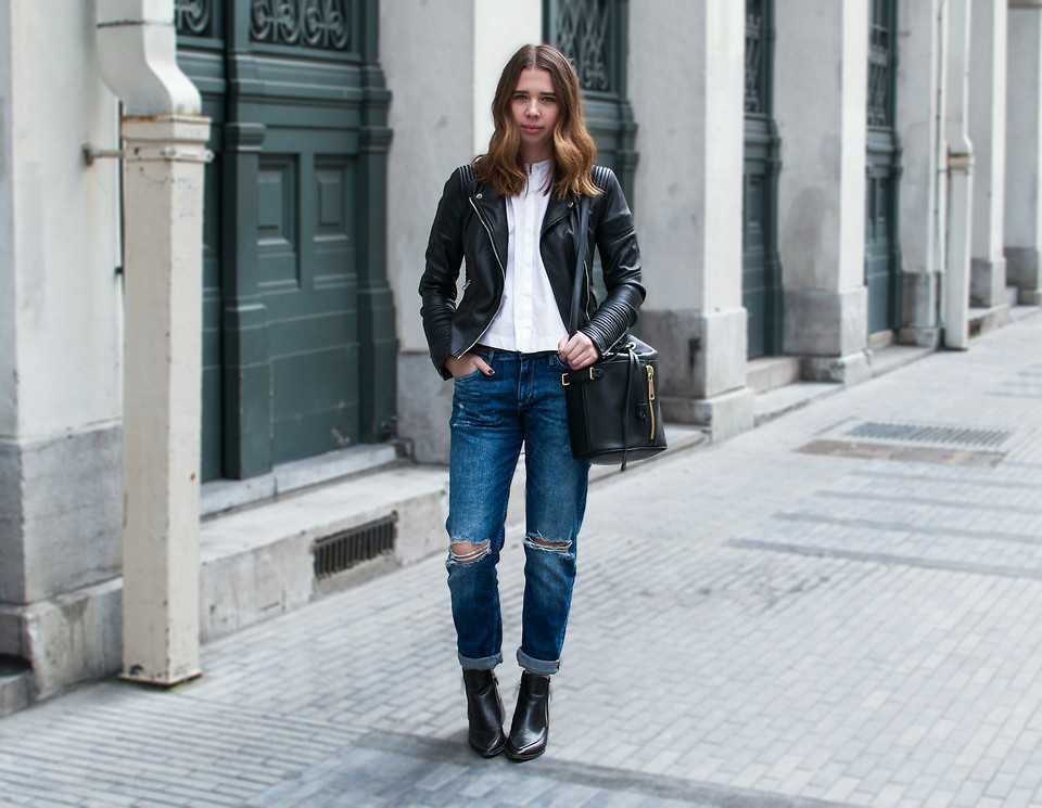 Куртки с шипами: кожаные и джинсовые, куда надеть, с чем носить