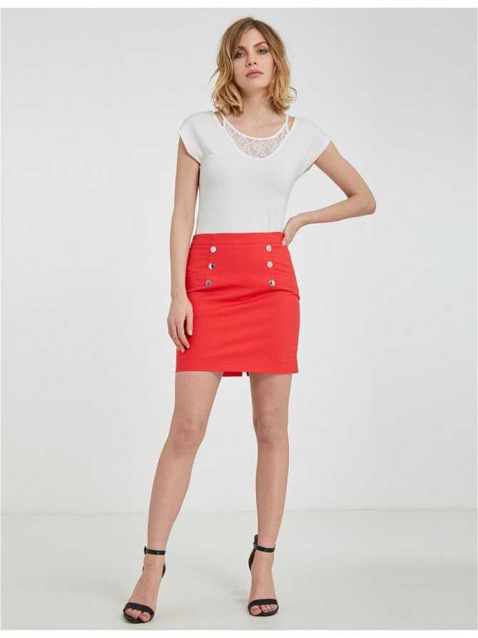 Красная юбка: с чем носить яркую эффектную юбку, образы