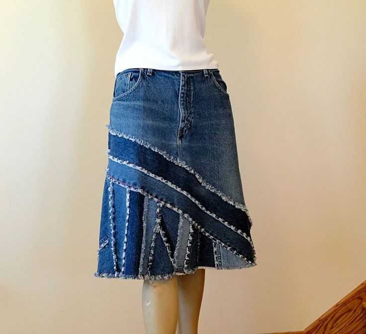 Джинсовая юбка для девочки: пошив детской юбочки из старых джинсов