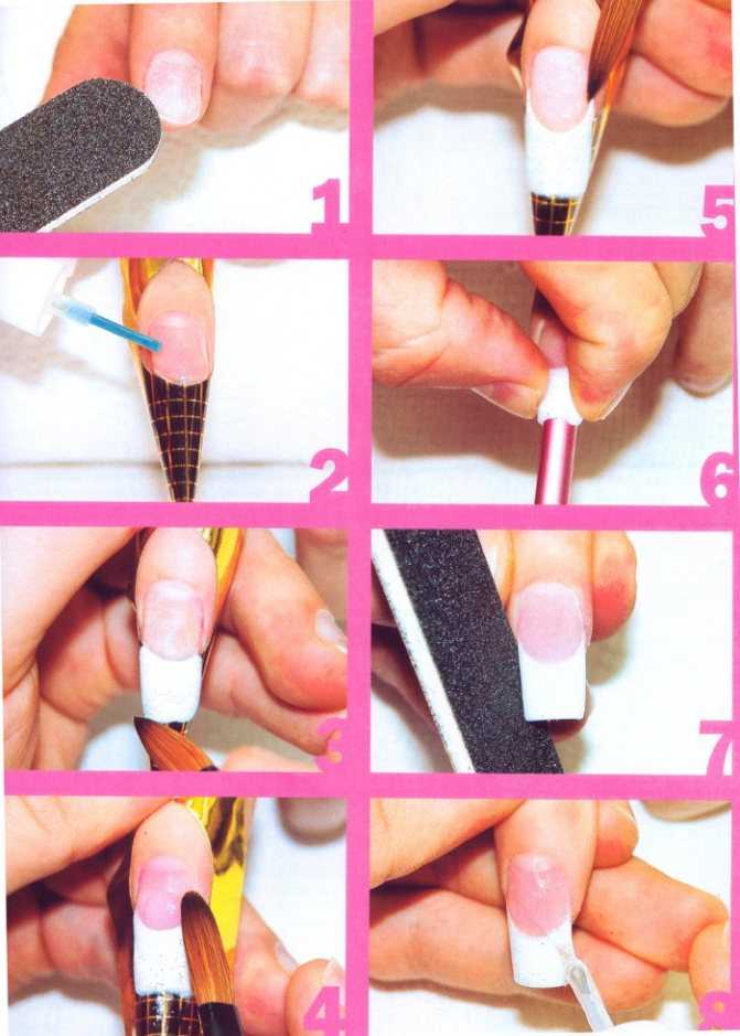 Укрепление ногтей акриловой пудрой под гель-лак: как делать правильно