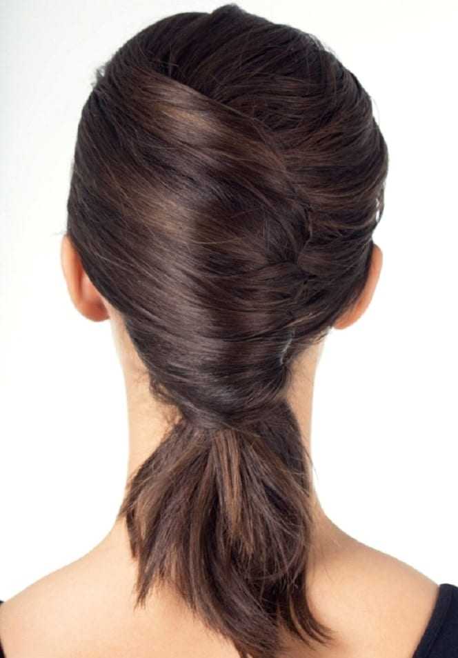 Прическа ракушка на средние и длинные волосы