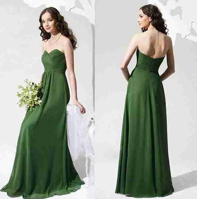 Модели зелёных платьев для создания яркого образа