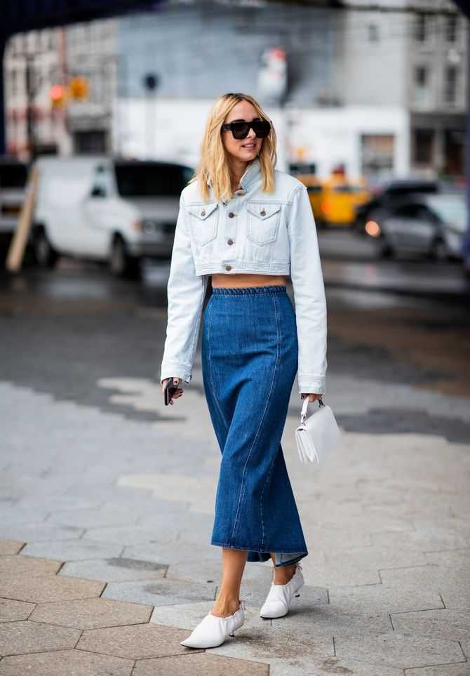 С чем носить джинсовую юбку: рекомендации стилистов (более 80 фото)