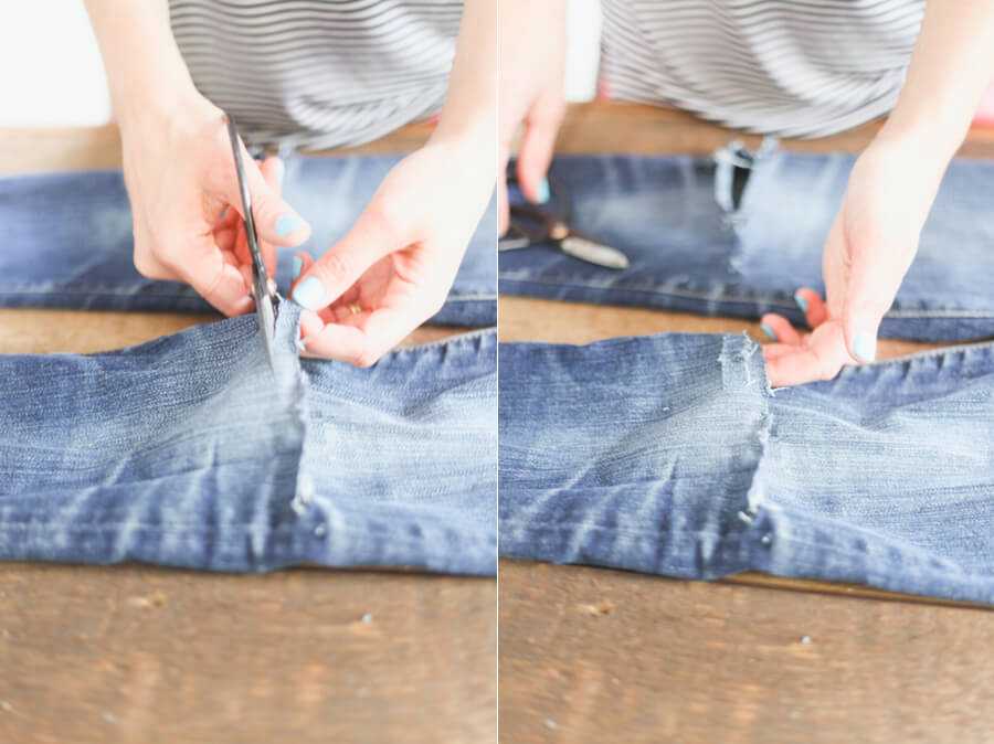 Как расширить пояс джинсов резинкой