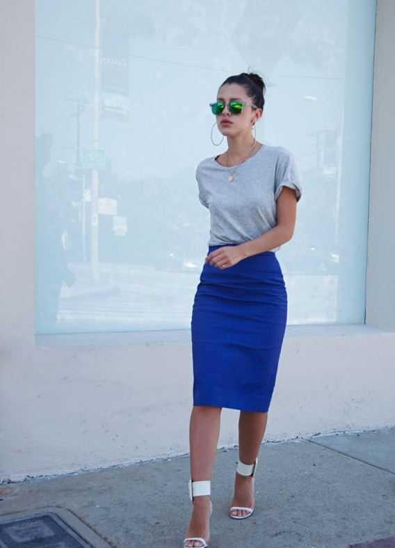 Голубая юбка – 74 фото фантастического стиля воплощенного в жизнь
