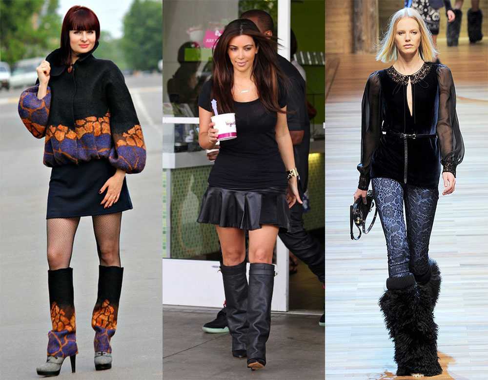 Как правильно и с чем носить женские гетры зимой: модные образы 2021-2022 (с фото)