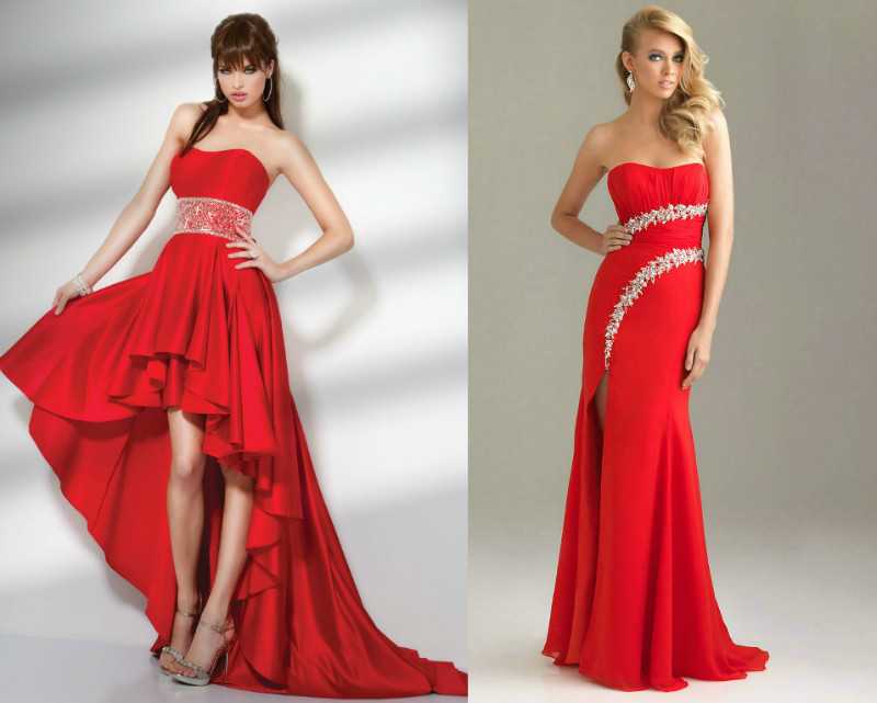 Вечная классика: красное и страстное платье