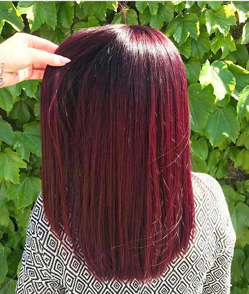 Цвет волос «красное дерево»: 63 фото идеи и обзор лучших красок