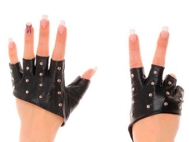 Перчатки без пальцев, как называются, виды, материалы, с чем носить