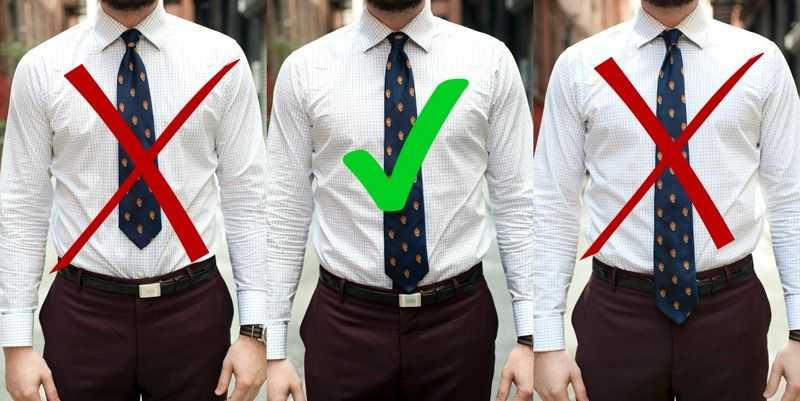 Как укоротить галстук не изменяя его длину