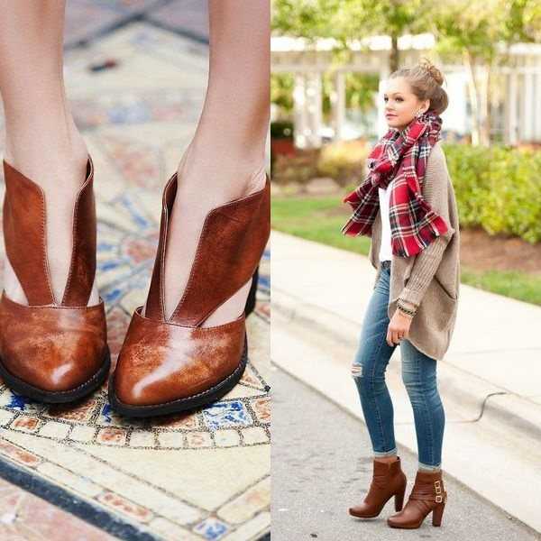 Популярные модели коричневых женских ботинок, с чем носить и как создать удачный образ
