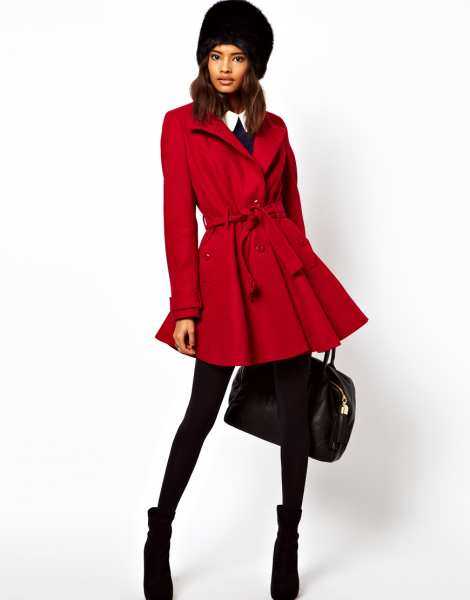 С чем носить женское расклешенное пальто? трендовые фасоны и модели, стильные луки с фото