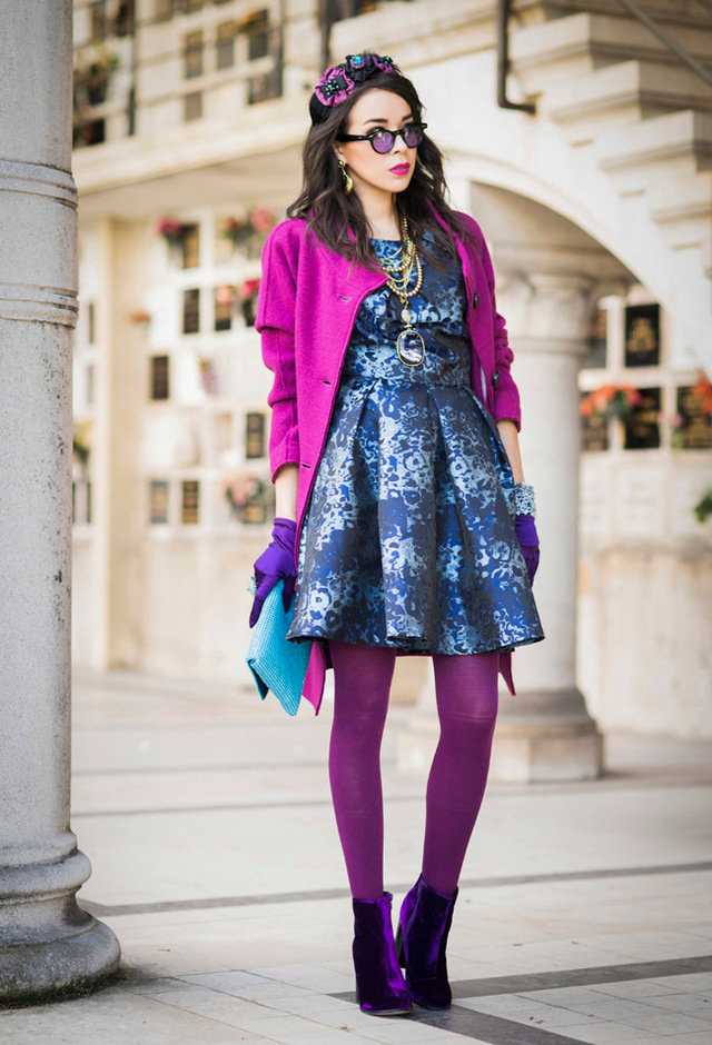 Фиолетовые туфли — нарядные и привлекательные