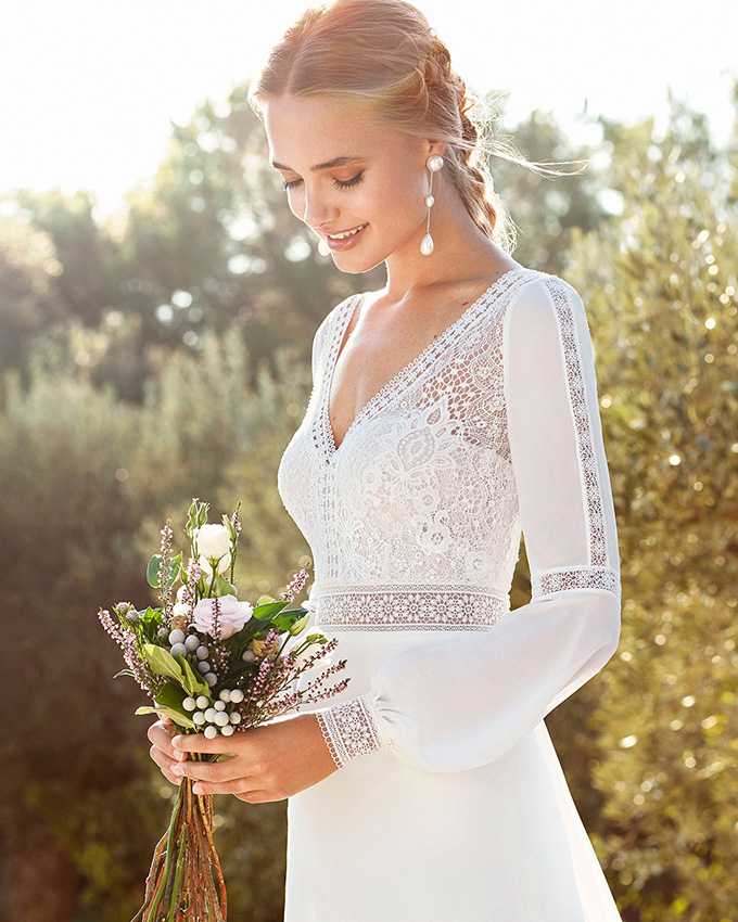 Скромное свадебное платье для регистрации, фото