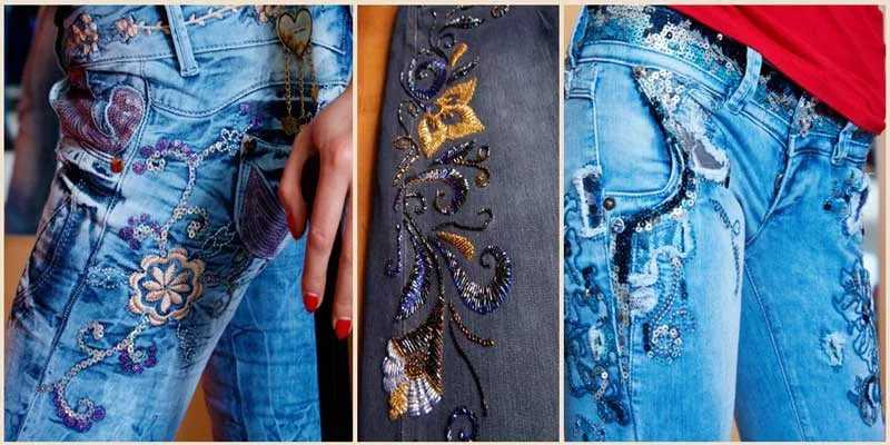 Как украсить старые джинсы своими руками: идеи и фото