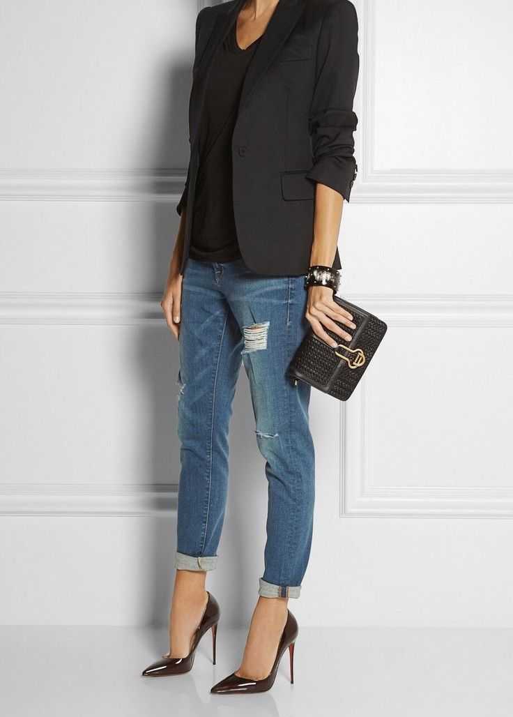 Пиджак под джинсы, советы по выбору фасона, составлению модного образа