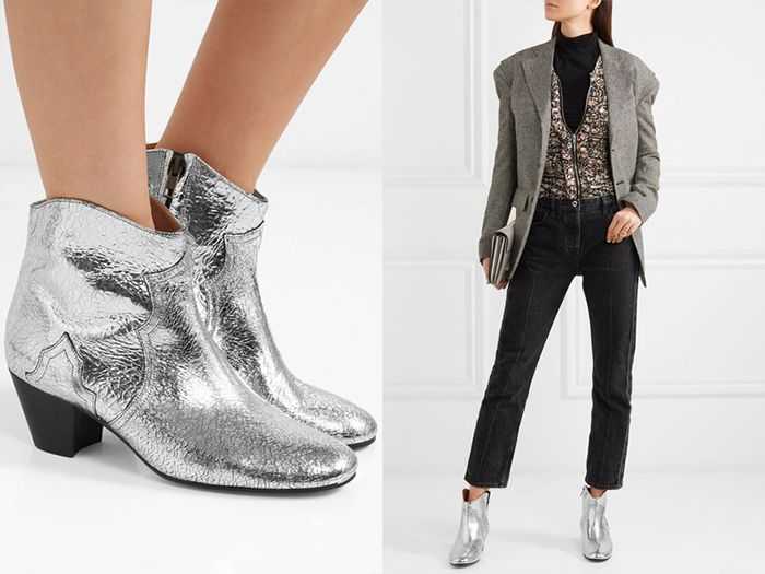 Босоножки серебряного цвета: сказочная туфелька 2019 года на фото