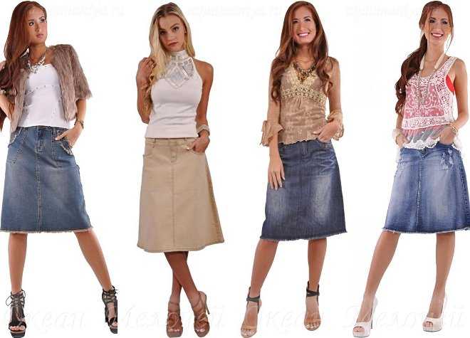 Джинсовая юбка-карандаш – актуальная модель делового и повседневного гардеробов