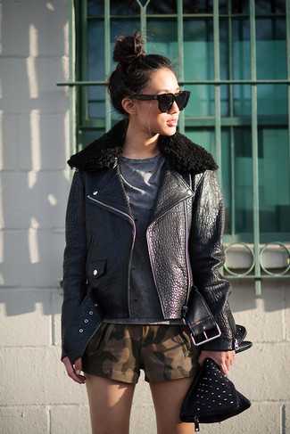 Кожаная куртка с шипами для дерзких девчонок – женский блог о рукоделии и моде, здоровье и стиле, женские хитрости и советы