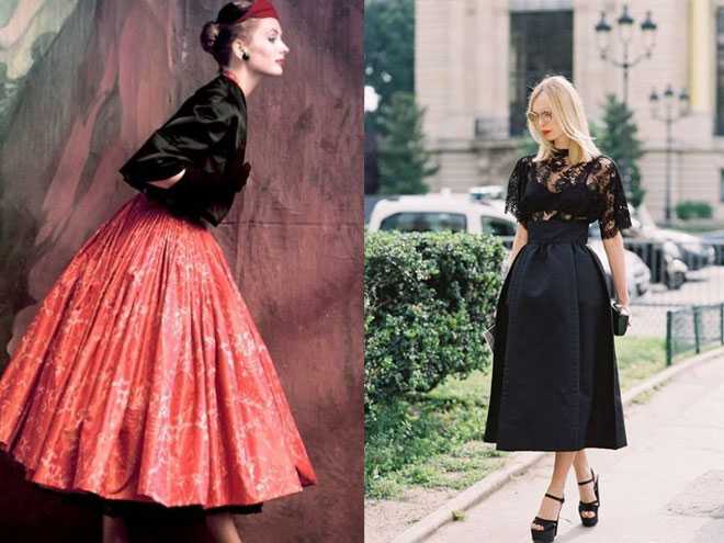 Мода 50-х годов: стиль нью-лук в одежде, фото и примеры