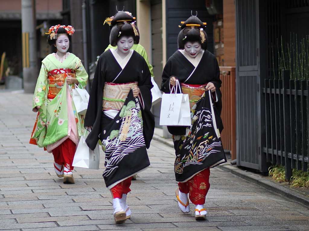 Национальная одежда японии кимоно