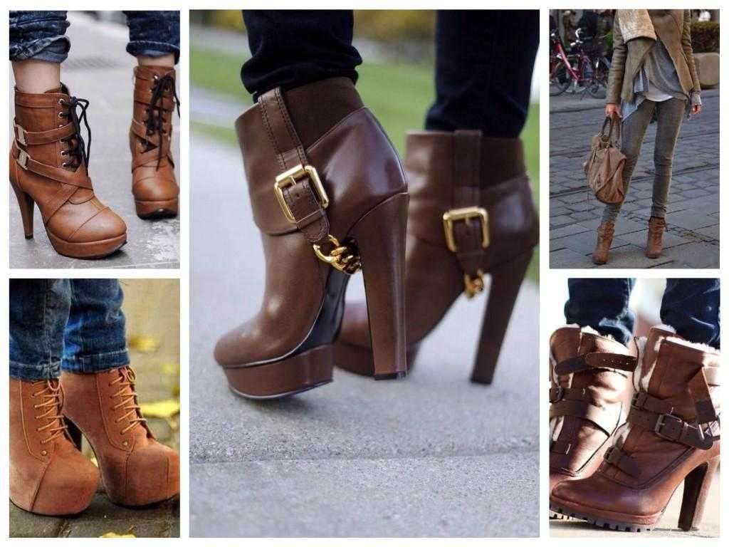 С чем носить коричневые ботинки женские: советы стилистов, секреты дизайнеров