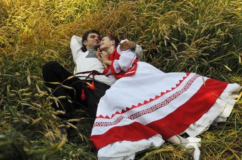 Славянские свадебные платья