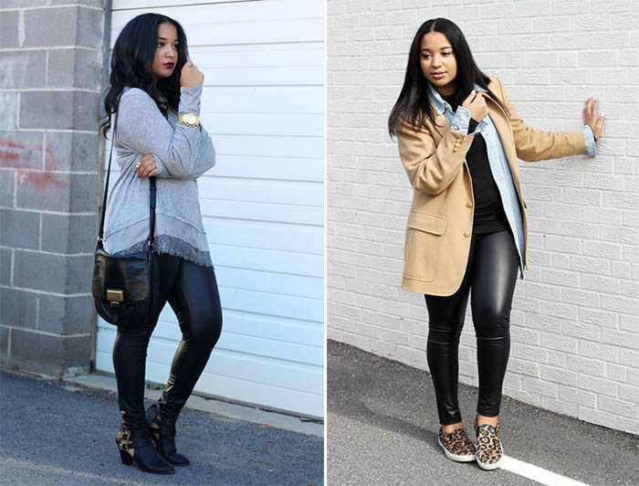 Покупаем кожаные лосины: с чем носить, чтобы выглядеть достойно?