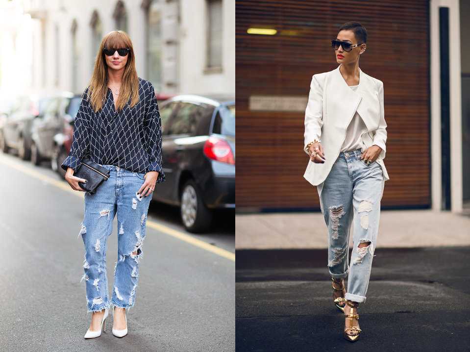 Как выбрать и с чем носить джинсы бойфренды? модные образы для всех времен года! (175 фото)