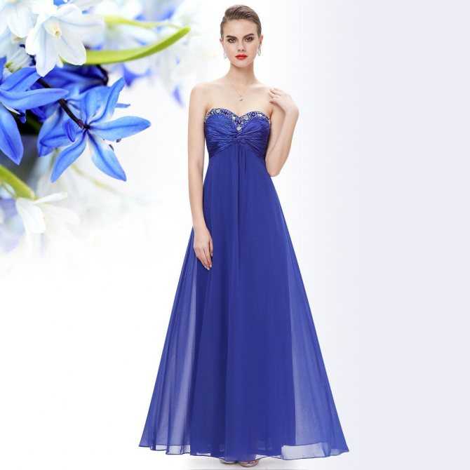 C чем носить короткое или длинное синее платье: верхняя одежда к синему платью