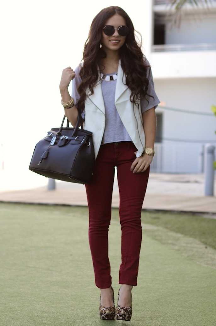 Бордовые брюки: с чем носить, фото модных сочетаний
бордовые брюки: с чем носить и сочетать — modnayadama