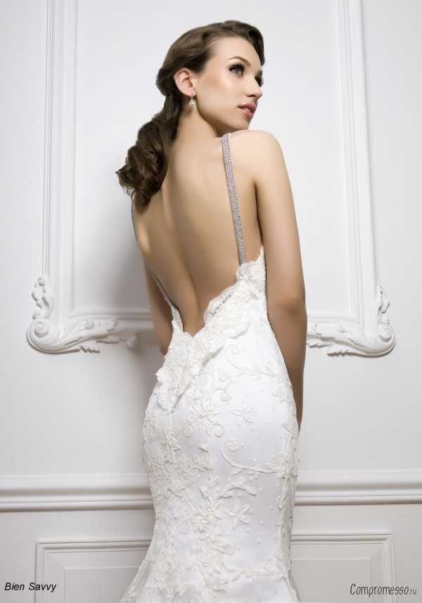 Идеи! модных свадебных платьев с открытой спиной: фото