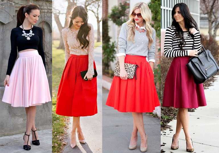 С чем носить юбку колокол, как выбрать, с какой одеждой сочетать?