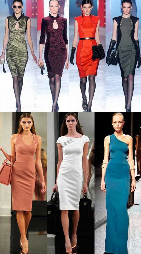 Модное платье-футляр (100 фото): тенденции 2020 года