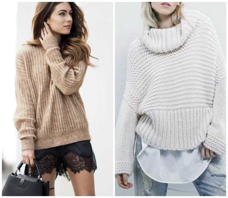 40 стильных образов, с чем носить женский свитер: фото 2021