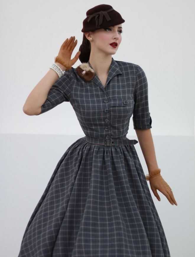 Платья 50-х годов - ретро в тренде (219 фото модных сетов)