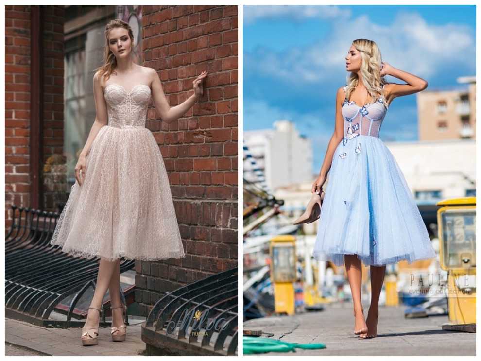 Платья из фатина 2019-2020: фото модных фасонов - пышные, свадебные, на выпускной, вечерние