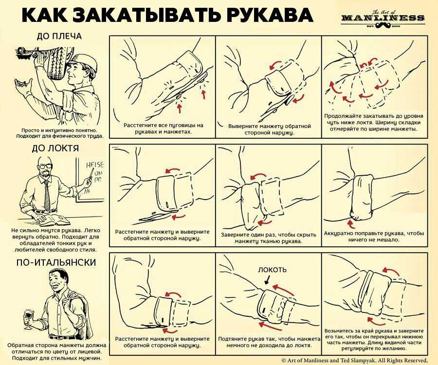 Как правильно закатать рукава рубашки: 3 способа + 1 быстрый метод » 1gai.ru - советы и технологии, автомобили, новости, статьи, фотографии