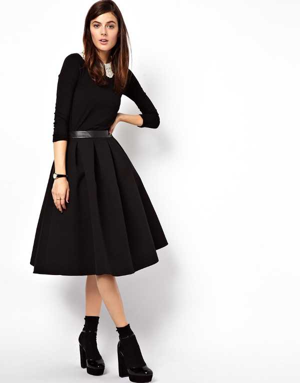 Такие разные черные юбки (50 фото) — с чем носить и как сочетать?
