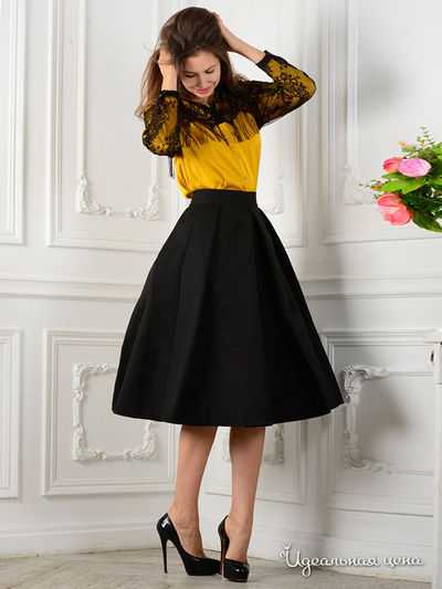 Популярные фасоны черной юбки, образы в разных стилях