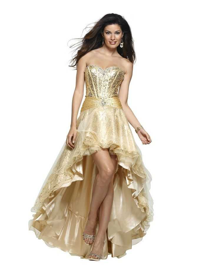 Золотое платье невесты –роскошное и смелое решение