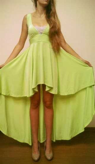 Как называется платье спереди короткое сзади длинное:модели ассиметритчных платьев art-textil.ru