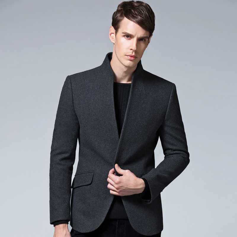 Мужской пиджак с воротником стойкой: строгость и элегантность в одном образе