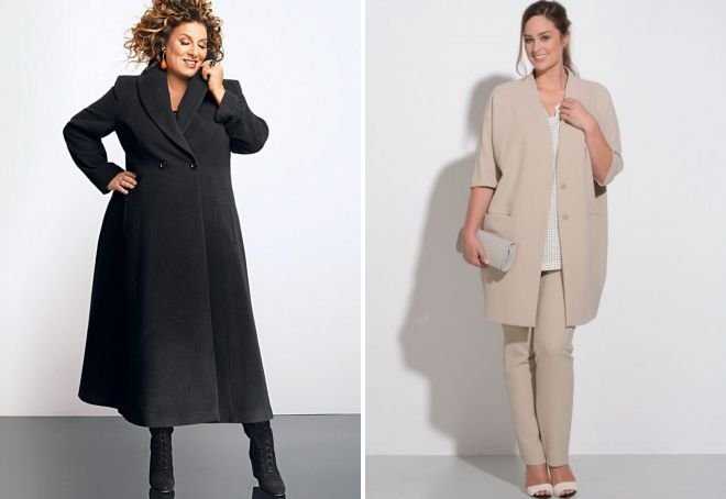 Пальто для полных женщин (25 фото) - модные фасоны зимы
