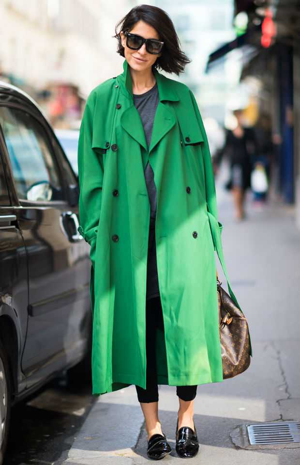 Зеленое пальто для женщин